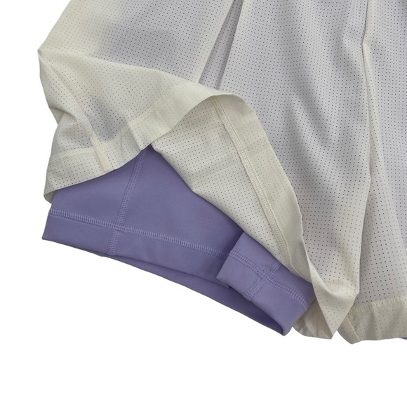 Bad Birdie Range Shorts Size Medium Whisper White purple under shorts NWT - Picture 2 of 6